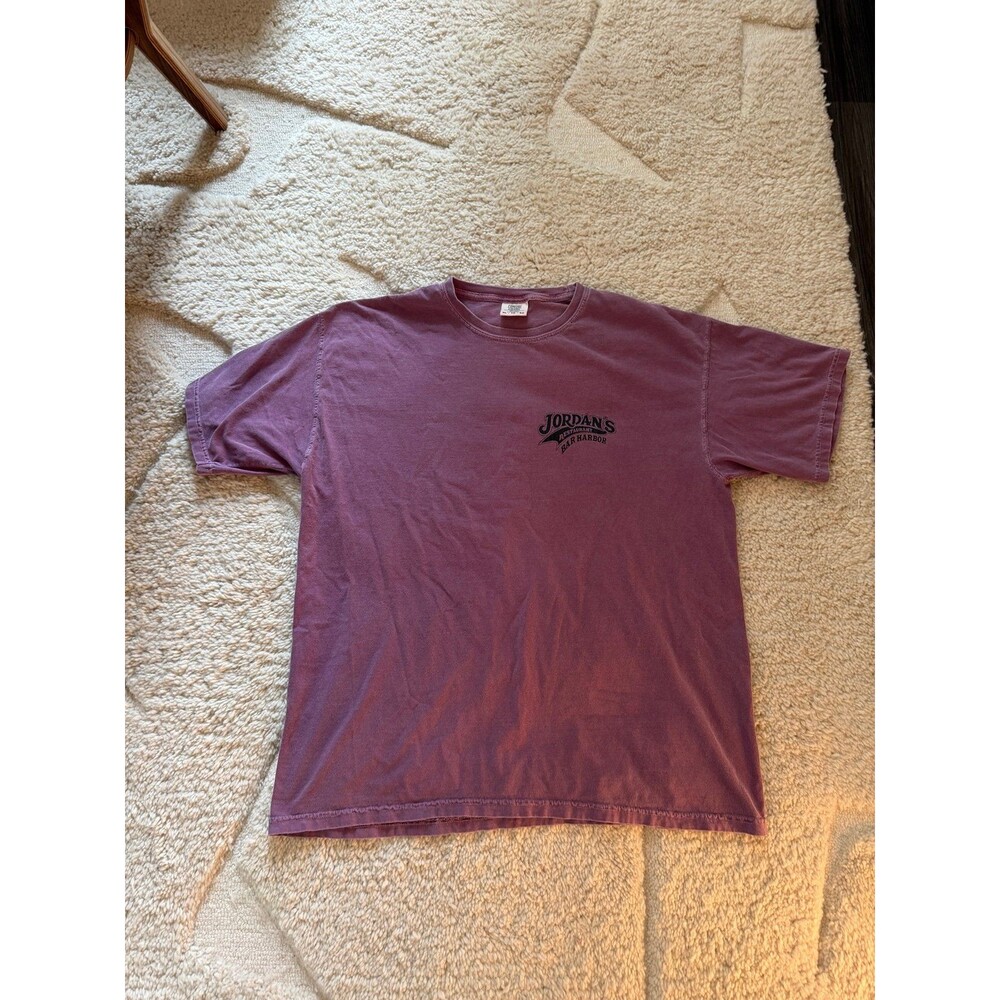 Comfort Colors Jordan's Restaurant Bar Harbor Maine Blueberry Mascot Graphic Tee